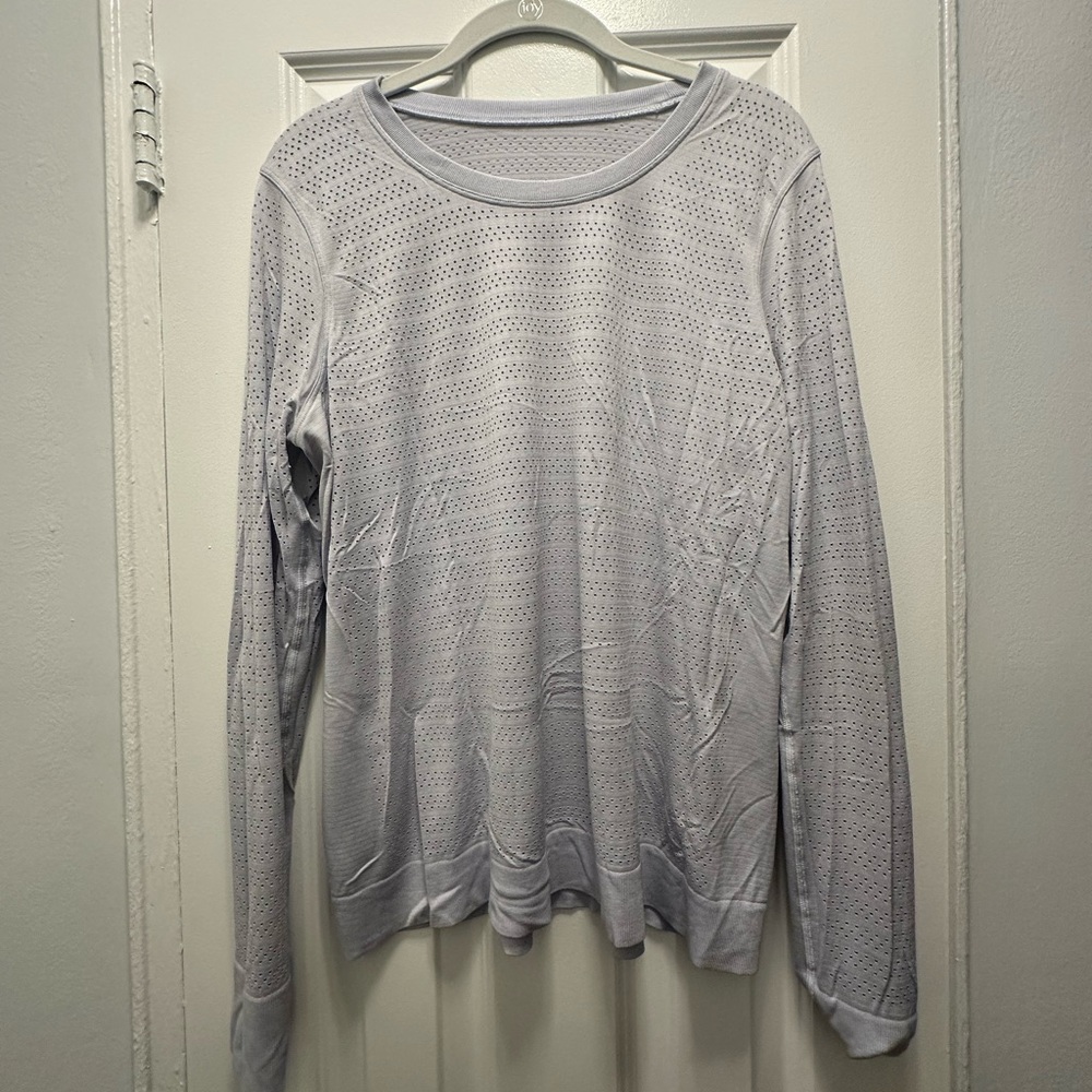 Lavender Lululemon Swiftly Relaxed Long Sleeve